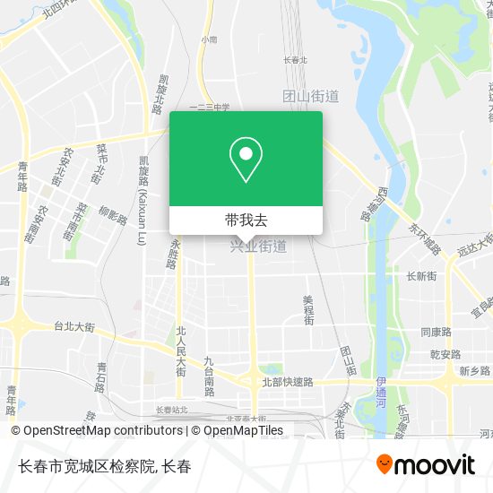 长春市宽城区检察院地图