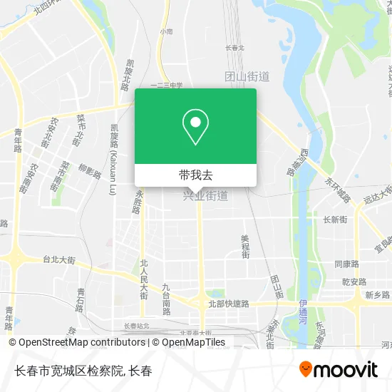 长春市宽城区检察院地图