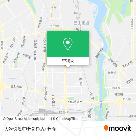万家悦超市(长新街店)地图