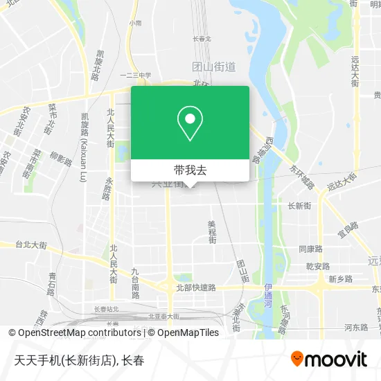 天天手机(长新街店)地图