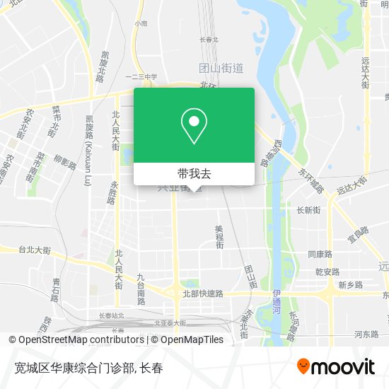 宽城区华康综合门诊部地图