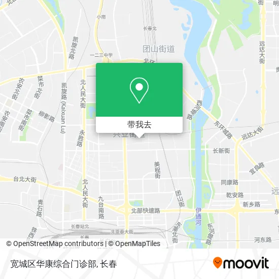 宽城区华康综合门诊部地图