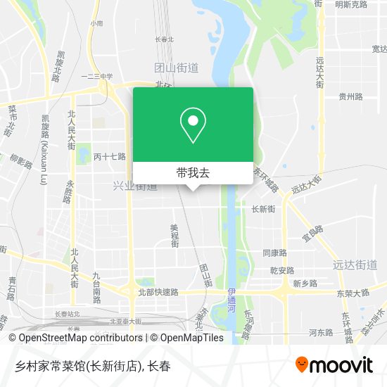 乡村家常菜馆(长新街店)地图