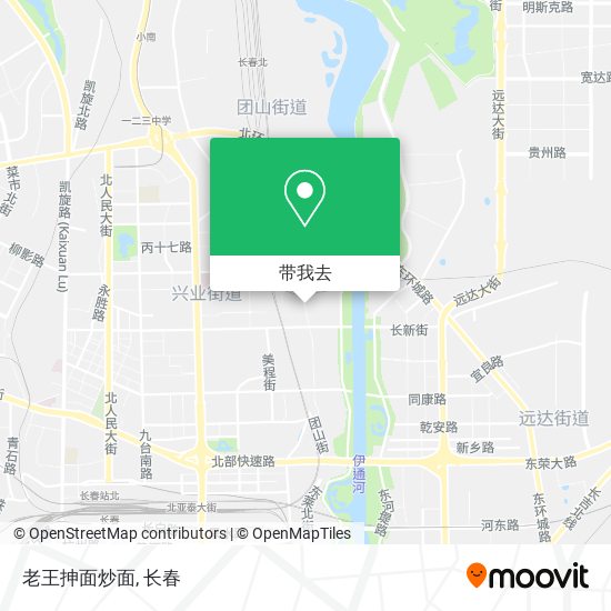 老王抻面炒面地图