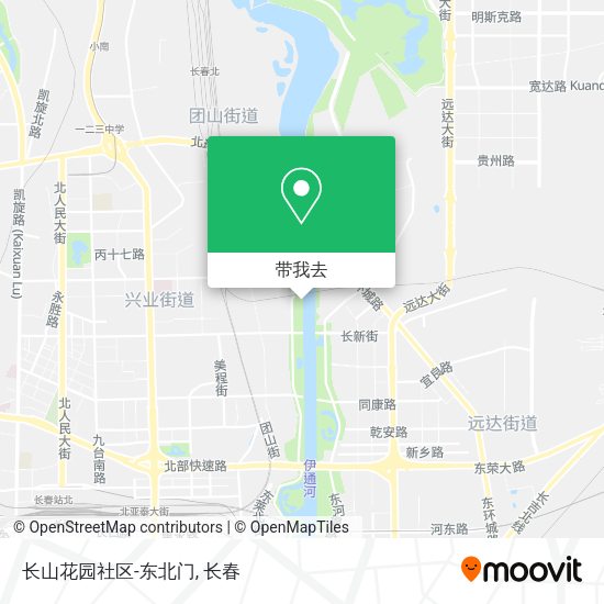 长山花园社区-东北门地图
