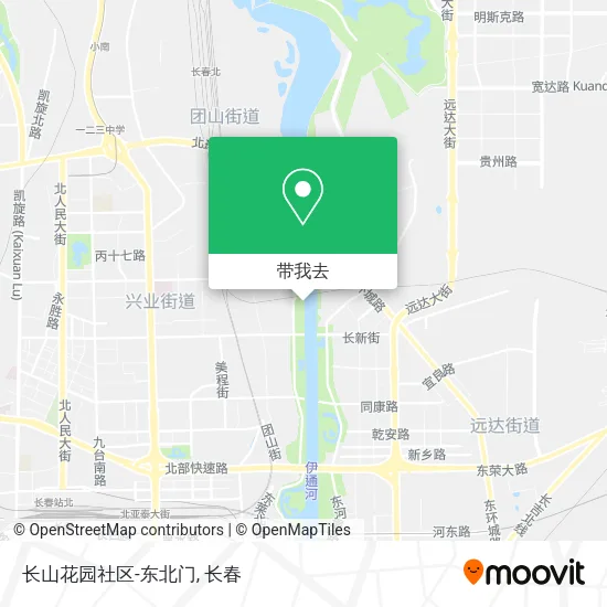 长山花园社区-东北门地图