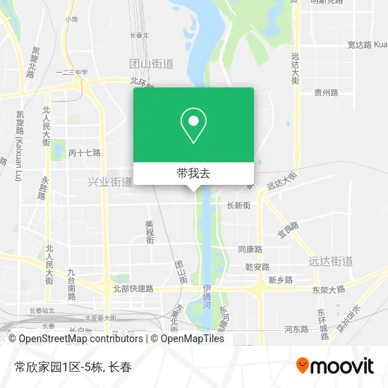 常欣家园1区-5栋地图