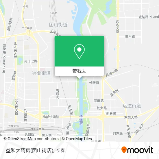 益和大药房(团山街店)地图