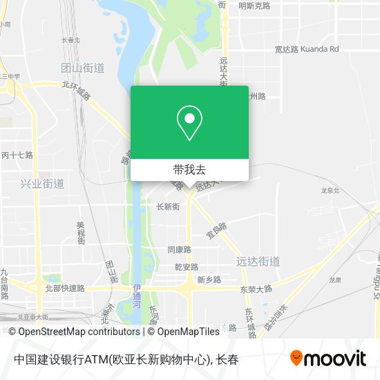 中国建设银行ATM(欧亚长新购物中心)地图