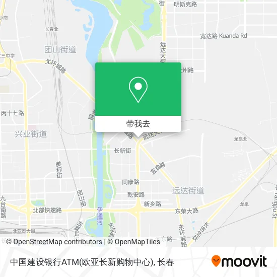 中国建设银行ATM(欧亚长新购物中心)地图