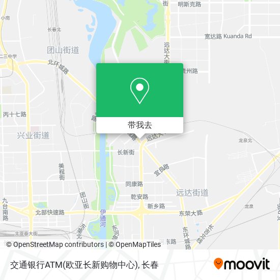 交通银行ATM(欧亚长新购物中心)地图