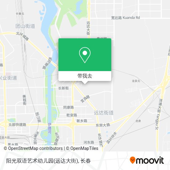 阳光双语艺术幼儿园(远达大街)地图