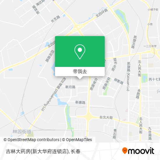 吉林大药房(新大华府连锁店)地图