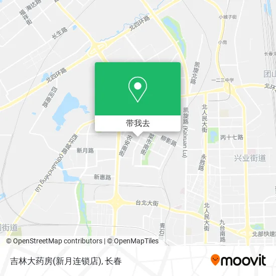 吉林大药房(新月连锁店)地图