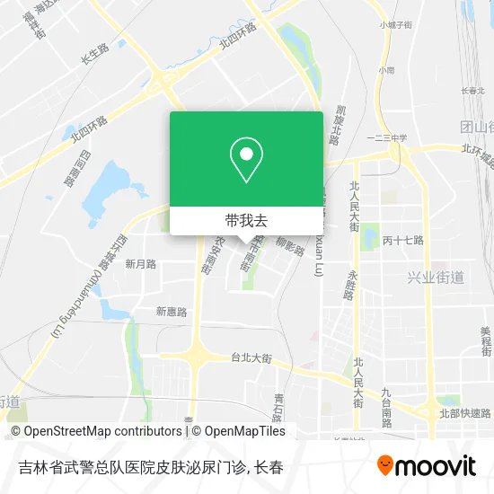 吉林省武警总队医院皮肤泌尿门诊地图