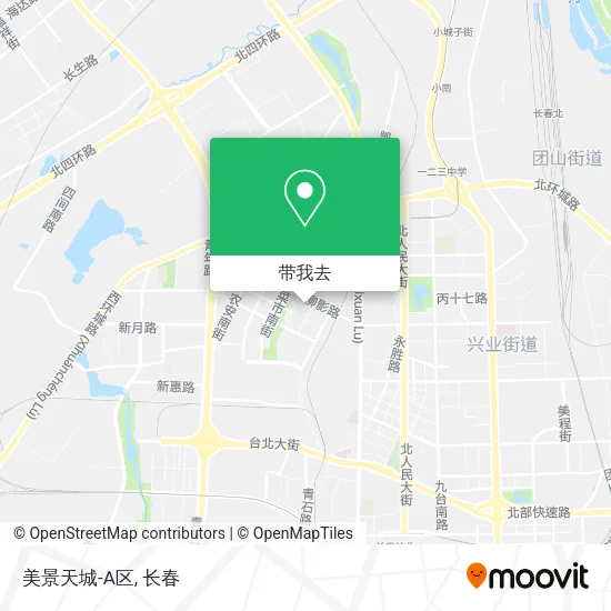 美景天城-A区地图