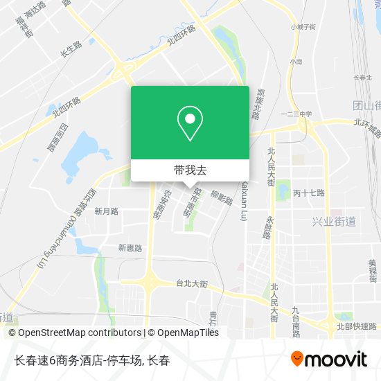 长春速6商务酒店-停车场地图