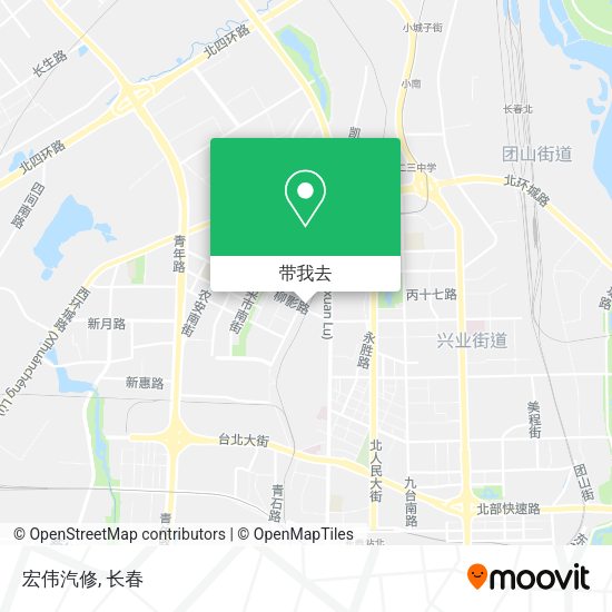 宏伟汽修地图