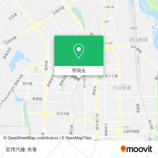 宏伟汽修地图