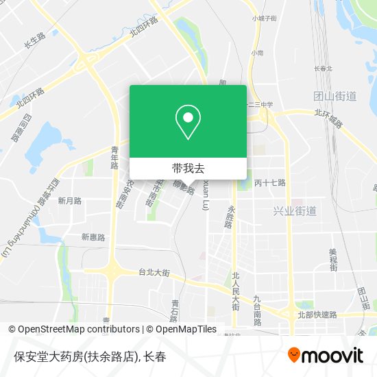 保安堂大药房(扶余路店)地图