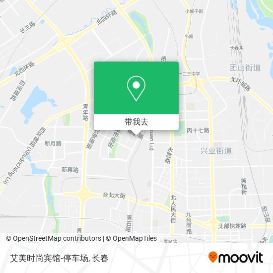 艾美时尚宾馆-停车场地图