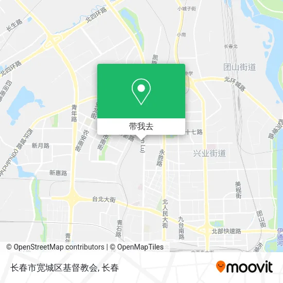 长春市宽城区基督教会地图