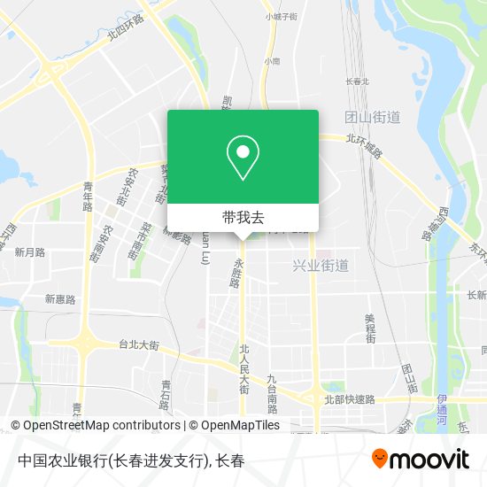 中国农业银行(长春进发支行)地图
