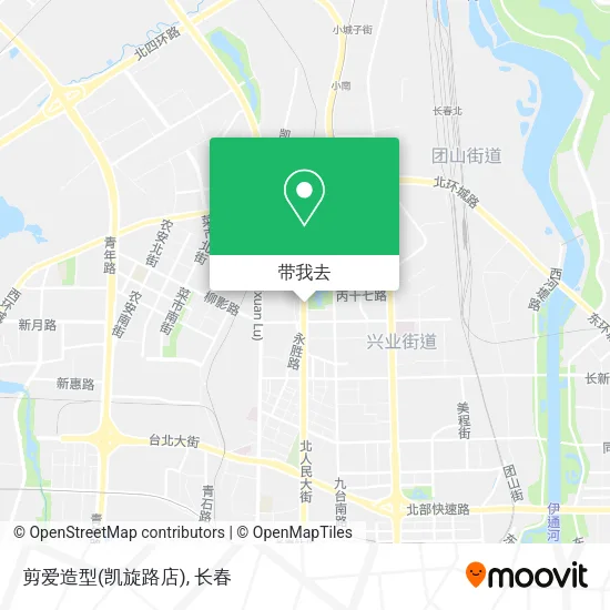 剪爱造型(凯旋路店)地图
