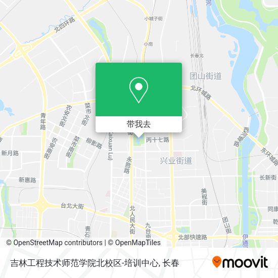 吉林工程技术师范学院北校区-培训中心地图