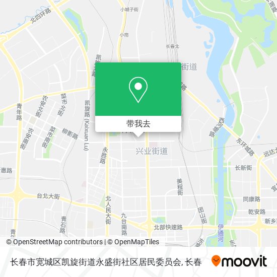 长春市宽城区凯旋街道永盛街社区居民委员会地图