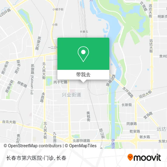 长春市第六医院-门诊地图