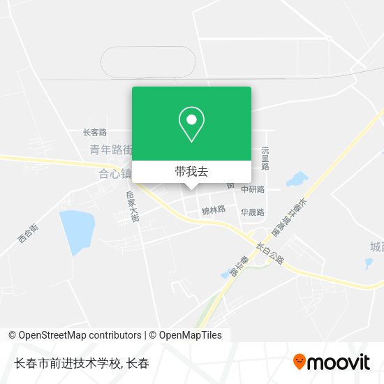 长春市前进技术学校地图
