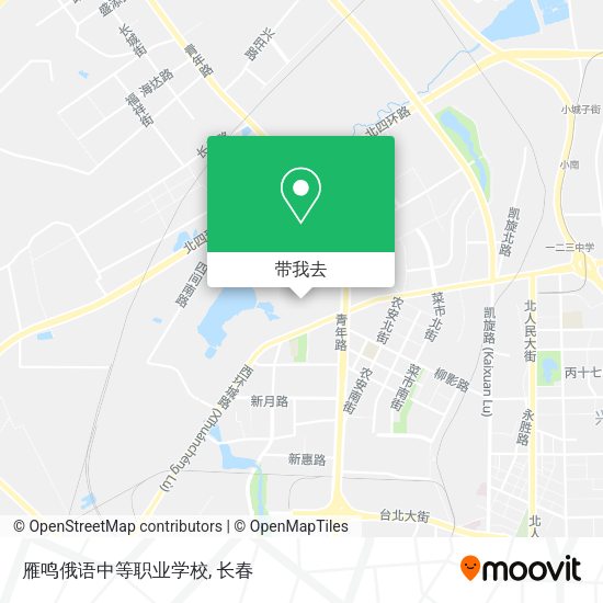 雁鸣俄语中等职业学校地图