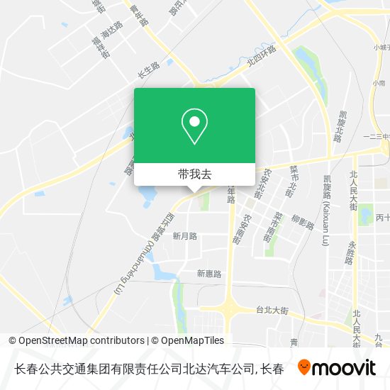 长春公共交通集团有限责任公司北达汽车公司地图