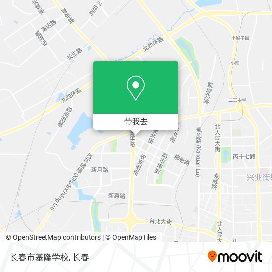 长春市基隆学校地图