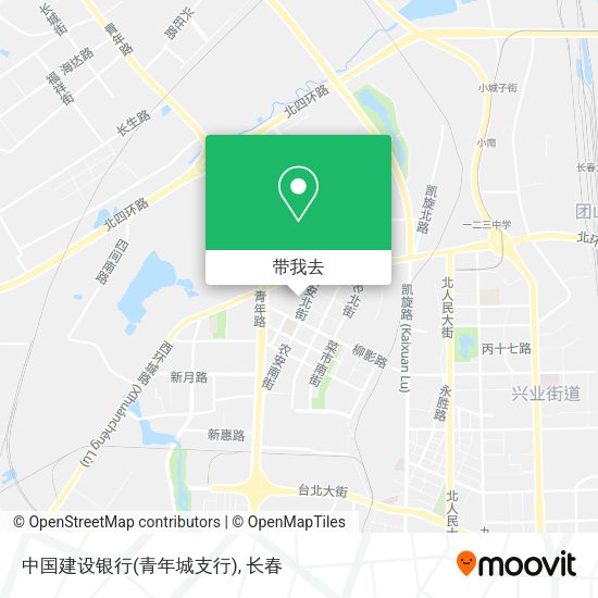 中国建设银行(青年城支行)地图