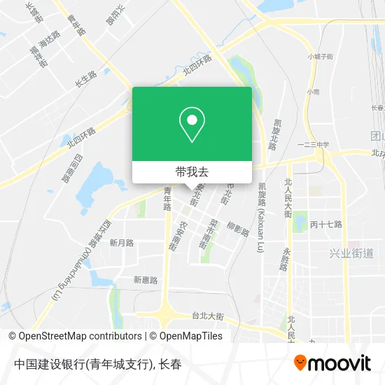 中国建设银行(青年城支行)地图