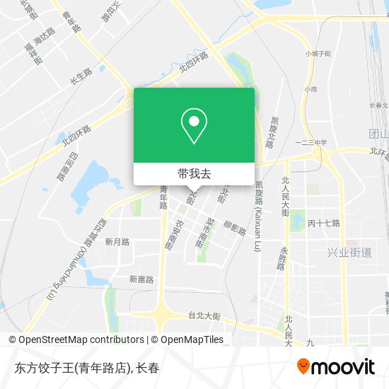 东方饺子王(青年路店)地图