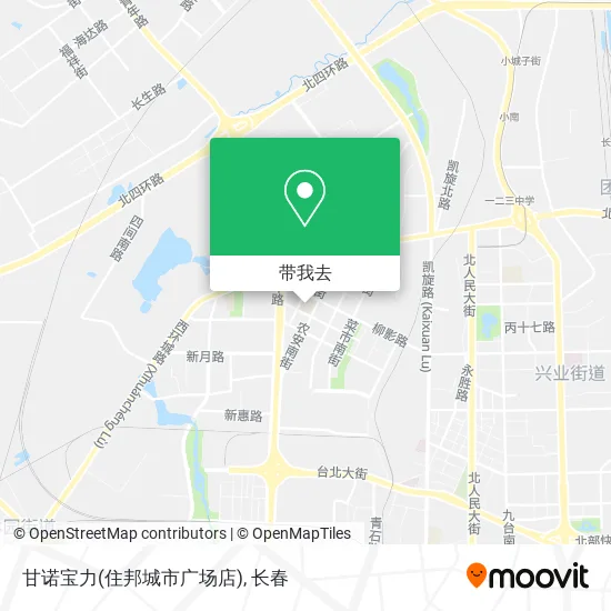 甘诺宝力(住邦城市广场店)地图