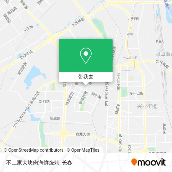 不二家大块肉海鲜烧烤地图