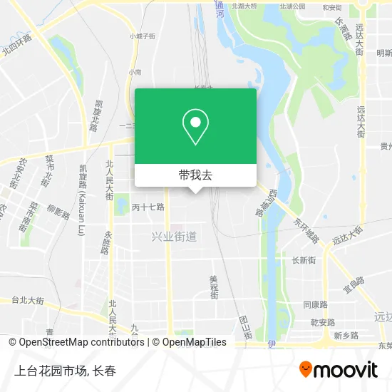 上台花园市场地图