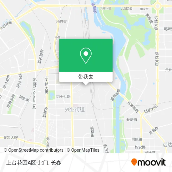 上台花园A区-北门地图