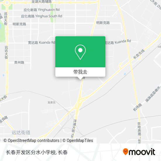 长春开发区分水小学校地图