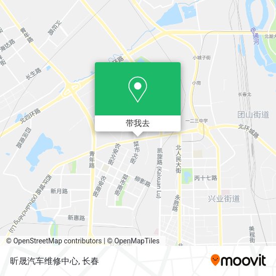 昕晟汽车维修中心地图