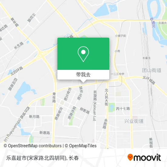 乐嘉超市(宋家路北四胡同)地图