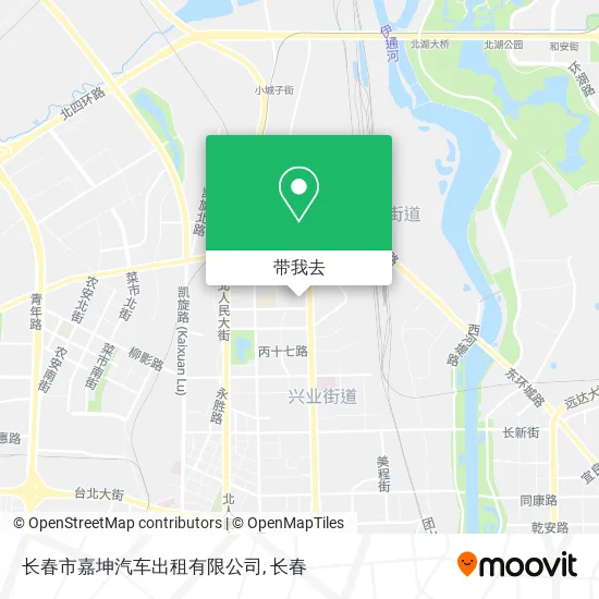 长春市嘉坤汽车出租有限公司地图