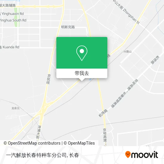 一汽解放长春特种车分公司地图