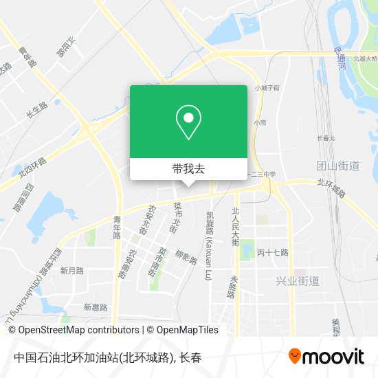 中国石油北环加油站(北环城路)地图