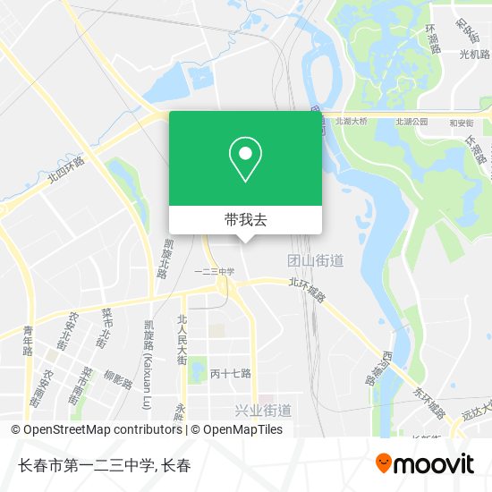 长春市第一二三中学地图