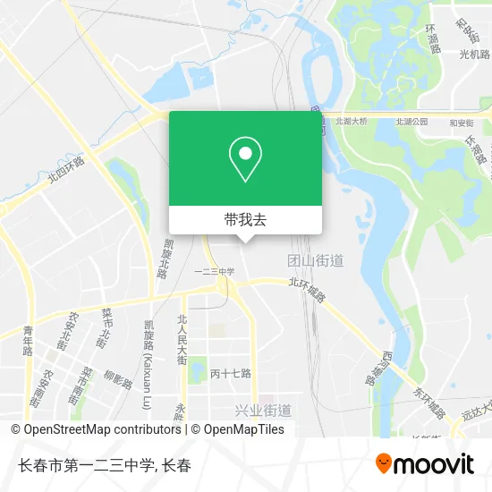 长春市第一二三中学地图